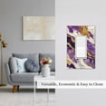 thumbnail image 5 of Disketp Purple Gold Marble Swirls Decorative Light Switch or Outlet Wall Plate with Safety Cover-Style U, 5 of 6