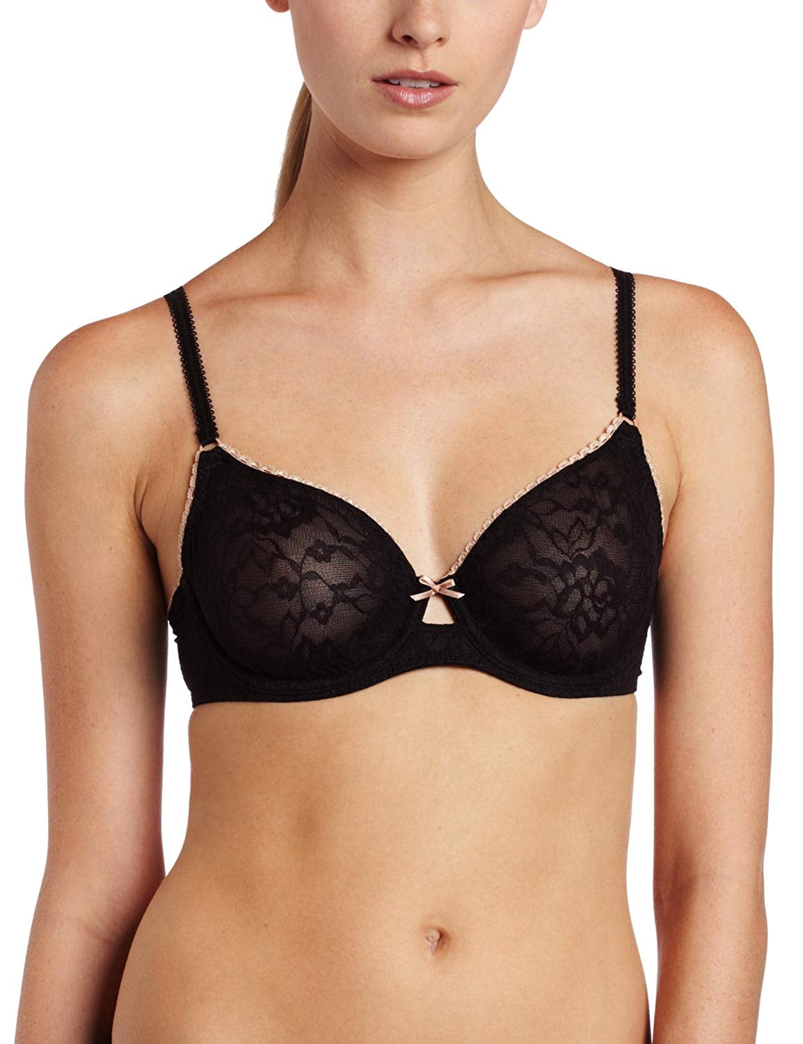 Wacoal b.tempt'd by Wacoal Full Bloom Underwire Bra (Black, 34B