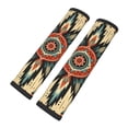 thumbnail image 2 of Geometric Southwestern Native American Seat Belt Shoulder Pad 2-Pack Soft Car Seatbelt Cover Adjustable Strap Breathable Comfort Pad, 2 of 8