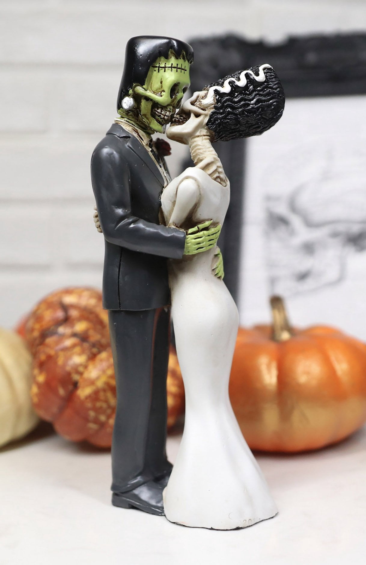 Accessoires Auto pour Tableau de Bord,Figurine Solaire Crâne Décor Bureau | Accessoires d'Intérieur Automobile Thème Halloween, Statue Effrayante de Crâne pour Camion et