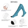 thumbnail image 5 of Rateoe Daisies Flowers Compression Socks for Women and Men 20-30mmHg-Circulation Support Socks Knee High Nurse Pregnant Running Medical and Travel Athletic, 5 of 7