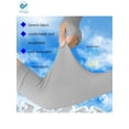 thumbnail image 4 of Deago 2 Pairs Cooling Arm Sleeves for Men Women,UV Sun Protection Cooling Sleeves to Cover Arm Tattoo for Driving Cycling Golf Fishing (Gray), 4 of 10