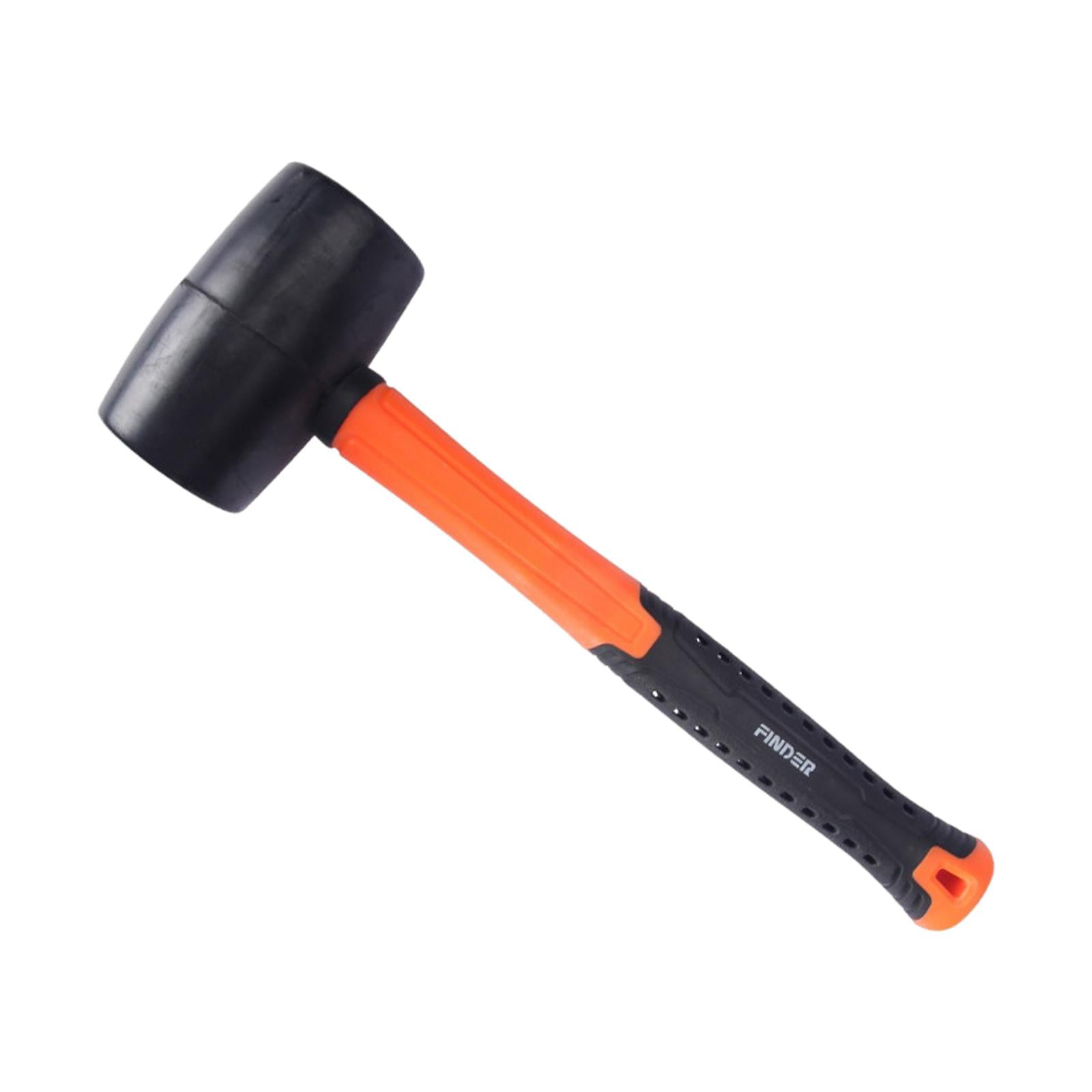 32oz Rubber Mallet Fibreglass Handle with Rubber Grip for Camping DIY Woodwork 
