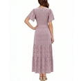 thumbnail image 3 of Xaqiouau Womens Boho Floral Maxi Dress Short Sleeve Casual Summer Long Dress Crew Neck Flowy A Line Beach Vacation Dress, 3 of 7