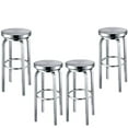thumbnail image 1 of Mel Counter Stainless Steel Stool with Footrest 26"H Set of 4, 1 of 3