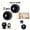 2PCS Black, variant on 2-pack 2.4G WiFi mini cameras with night vision and motion detection. USB rechargeable, support continuous recording and cloud storage. Great for home, car, baby and pet monitoring.