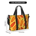 thumbnail image 2 of Travel Duffle Bag Carrot cute Pattern Travel Tote Bags Carry on Luggage Waterproof Weekender Bags with Top Handle Adjustable Shoulde Strap for Travel Gym, 2 of 5