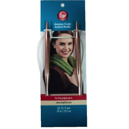 - Boye Size 13 Circular Aluminum Knitting Needles, 2 Piece