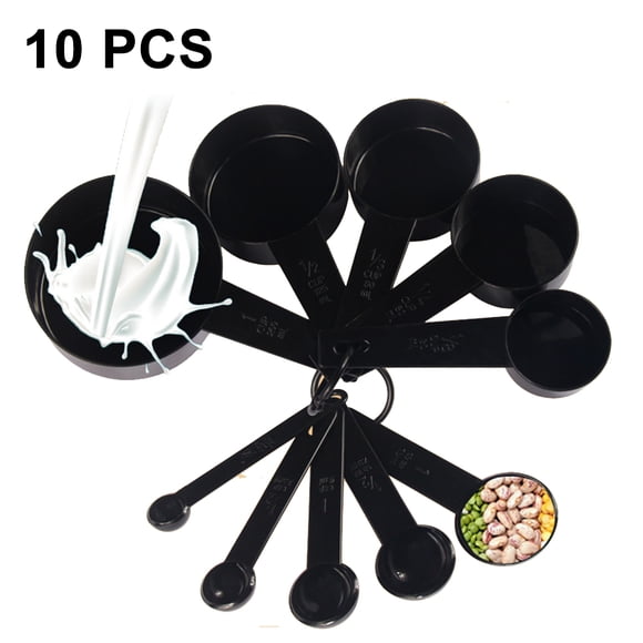 Ensemble de Tasses et Cuillères à Mesurer Préférées du Chef avec Double Moulage pour une Fonctionnalité Accrue, Idéal pour un Usage Quotidien