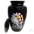 thumbnail image 4 of LOVE MEMORIALS Cremation Urns- US Flag Eagle with Harley Davidson Bike Adult Urn Best Urn for Human Ashes  Funeral Urn (Adult (200 lbs)  10.5 x 6, US Flag Eagle Bike Cremation Urn), 4 of 5