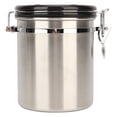 thumbnail image 2 of Airtight Stainless Steel Coffee Bean Container Coffee Canister Kitchen Food Storage Container with Release Valve Scoop 1.5L, 2 of 5
