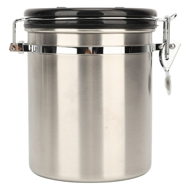 Recipiente hermético de café de acero inoxidable evita la oxidación dañina Válvula de ventilación Recipiente de granos de café para almacenar nueces Anggrek Otros