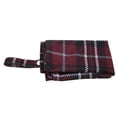 thumbnail image 3 of Bolsa de pañales portátil para bebé, bolsa de pañales de tela seca y húmeda, resistente al agua, para viajes, Yoga, gimnasio, ropa mojada, cuadros rojos, 3 of 5
