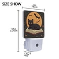 thumbnail image 3 of Yayeee LED Night Light for The Home Plug in With Light Sensors 2 Pack, Orange Halloween Cat, 3 of 5