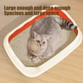 thumbnail image 4 of Semi Enclosed High Bar Litter Box With Splashs Proof Designs Provides Ample Space For Cats Includes Shovel For Kittens, 4 of 6