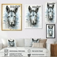 thumbnail image 4 of Designart "Charming Portrait of Grey Donkey" Animals Framed Wall Art - Traditional Grey Donkey Entryway Framed Wall Art, 4 of 6