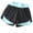 blue, variant on Running Yoga Shorts for Women - Activewear Workout Exercise Athletic Jogging Shorts Dark Gray M