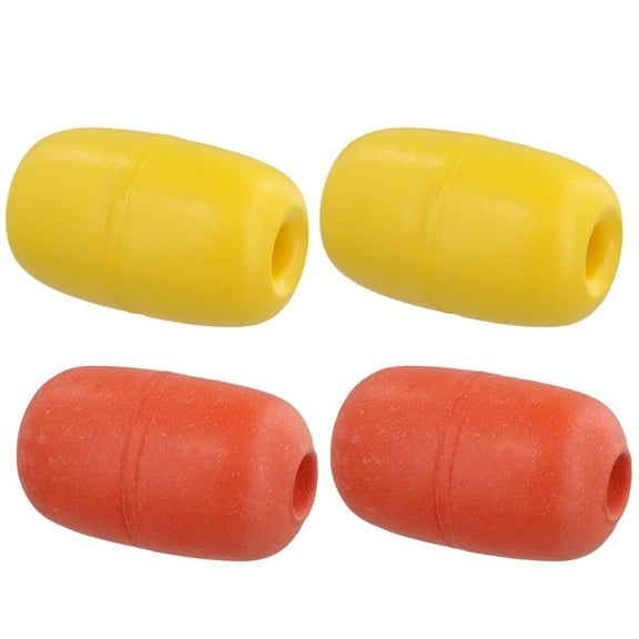4 PCS Deep Water Floats, Crab Trap Floats, 4.3” x 2.8” Oval Water Floats, Fishing Marker Buoys, Kayak Stabilizers, Marine Rope Floats for Fishing Locating, Anchor Lines, Swimming Pools