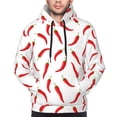 thumbnail image 4 of Hoodies for Men - Chili Pepper red pattern Long Sleeve Comfrt Men'S Fashion Hoodies & Sweatshirts, Sweatshirts for Men Hoodies Pullover Clothing Clothes with Pouch, 4 of 7