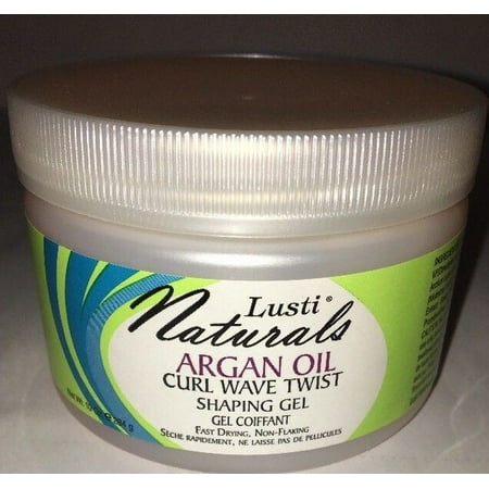 Lusti Naturals Argan Oil Curl Wave Twist Shaping Gel 10Oz Fast Drying-SHIPS N