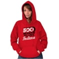 thumbnail image 3 of 500 Reasons to Love Indiana IN Pride Unisex Plus Fleece Graphic Hoodie Brisco Brands 2X, 3 of 5