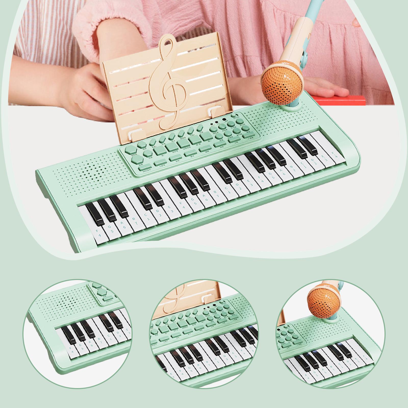 Music Keyboard Piano Educational Instrument Portable Piano Keyboard Learning USB Powered for Home