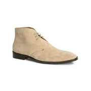 CARLOS BY CARLOS SANTANA Mens Beige Cushioned Corazon Almond Toe Lace-Up Leather Chukka Boots 10.5