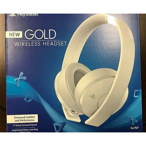 Sony Playstation Gold Wireless Headset 7.1 Surround Sound PS4 (White