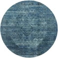 thumbnail image 1 of Ahgly Company Indoor Round Mid-Century Modern Koi Blue Persian Area Rugs, 8' Round, 1 of 6