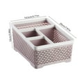 thumbnail image 3 of Cosmetic Organizer Bathroom Storage Box Cotton Swabs Pads Floss Makeup Brushes Pen Holder, 3 of 5
