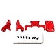 thumbnail image 1 of ZLight RCGOFOLLOW Aluminum Alloy Frame Guard Rear Bumper Mount Frame Guard Rc Rear Bumper Mount For 1/24 SCX24 Red, 1 of 6