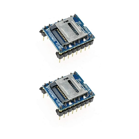 Treedix Compatible with Arduino Audio Player MP3 Sound ModuleU Disk Player with SD Card Slot