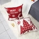 thumbnail image 5 of Juego de 4 Fundas de Cojines Navidad Muñeco de Nieve Modelo Castillo Rojo Fundas de Almohada Decorativas para sofá Decoración para Dormitorio, sofá, Silla, Coche, Cama, jardín 45 x 45 cm, 5 of 5