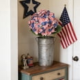thumbnail image 4 of QuanTara Independence Day Bouquet, Red White Blue Fabric Flower Arrangement, Festive Patriotic Table Centerpiece, 16.92x1.77in, Set of 1, 4 of 6