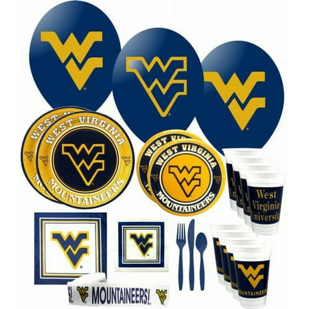 West Virginia Mountaineers Party Supplies Pack # 3