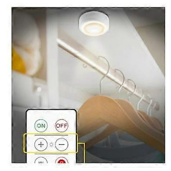 6 Pack Wireless LED Spotlights with Remote Control