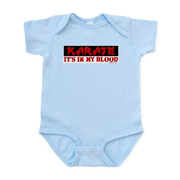 CafePress - KARATE (IT's IN MY BLOOD) Infant Bodysuit - Baby Light Bodysuit, Size Newborn - 24 Months