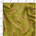 thumbnail image 2 of Soimoi Japan Crepe Satin Green Fabric By the Yard - 54 Inch Wide - Coconut Tree & Leaf Tropical Fabric - Botanical Beauty Elegance Printed Fabric, 2 of 6