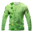 thumbnail image 3 of T-shirt à Manches Longues pour Homme de la Saint-Patrick, T-Shirt Décontracté à Col Rond Imprimé, Hauts de Fête pour Homme, Vêtement de Mode Confortable en Polyester, 3 of 6