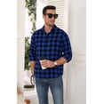 thumbnail image 3 of Iceglad Mens Flannel Plaid Shirts Long Sleeve Button Down Shirt Casual Shirts Work Shirts for Men, 3 of 9