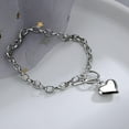 thumbnail image 3 of Beautiful Heart Charm Bracelet 925 Silver Women Girls Jewelry-Gift Sterling H9H3, 3 of 9