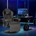 thumbnail image 6 of Gaming Chair Massage Ergonomic High Back Swivel Recliner Office Computer Chair with Bluetooth Speakers, Cupholder, Headrest, Lumbar Support, Adjustable Backrest and Footrest, Black, 6 of 6