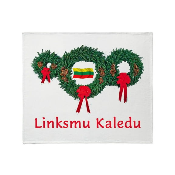 CafePress - Lithuania Christmas 2 Throw Blanket - Soft Fleece Throw Blanket, 50"x60" for All Ages