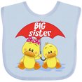 thumbnail image 3 of Inktastic Big Sister Duck Girls Baby Bib, 3 of 4