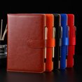 thumbnail image 4 of facefd Notebook Plain Vintage Transverse Button Jotter Keep Diary Journals Paper Halloween Thanksgiving Gift Business Red, 4 of 9