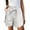 White, variant on MIXUE Shorts For Women Summer Linen Solid Color Elastic High Waist Drawstring Casual Beach Shorts Workwear,White,M