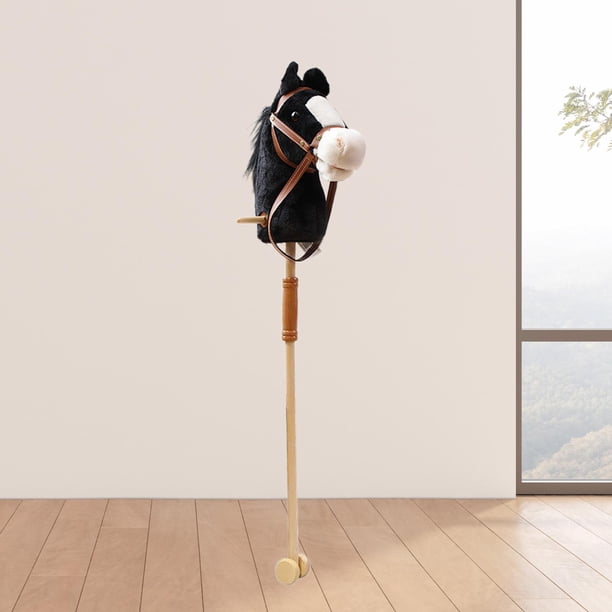 Palo de Montar a Caballo de Peluche, Caballo de Palo de Juguete, Juguete de Palo de Caballo de Peluche de 70 Cm de Altura, Juguete de Cabeza de Palo de Montar a Caballo de Peluche, Caballo de Palo de Juguete, Juguete de Palo de Caballo de Peluche de 70 Cm de Altura, Juguete de Cabeza de