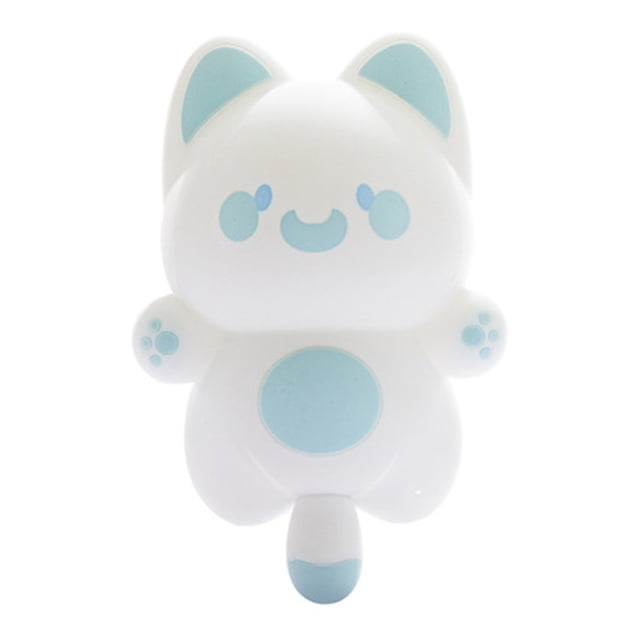Luz de noche de gato, lámpara de noche de noche de silicona suave de 3 niveles de brillo para dormitorio de niños
