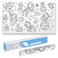thumbnail image 2 of Rollo de dibujo para niños Preescolar creativo 300 × 30 cm Rollo de papel para colorear pegajoso Rollo de papel para grafiti DIY Patrones múltiples educativos tempranos Póster para colorear con línea, 2 of 8