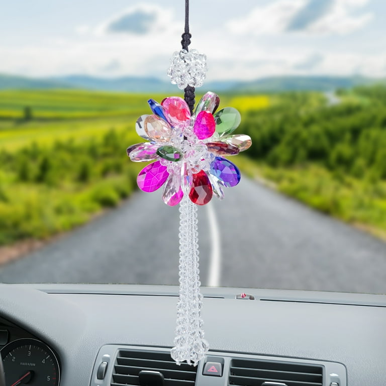 2pcs Car Interior Mirror Ornaments,Car Rearview Mirror